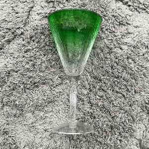 Set of 6 Green Durable Plastic Glassware.